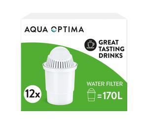Universal Water Filter Cartridges Round Classic 12 Pack by Aqua Optima