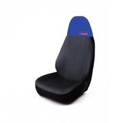 Universal Water Resistant Car Seat Cover - Front Seat Protector | Blue Top | Action Sport Logo | Fits Cars seats | Durable Hard Wearing | Standard Car Seats | Protects Seats