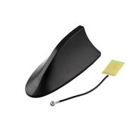 Universal Waterproof Car Shark Antenna Fin Roof ABS Decorative Decor Without Receiving Function Car Antenna Rod Car Antenna(Black)