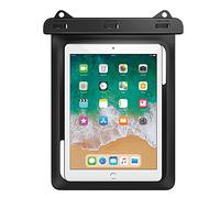 MoKo Universal Waterproof Case, Dry Bag Pouch for iPad 9 10.2 2021, iPad 8/7 10.2, iPad Air 5/4 10.9, Air 3 10.5, iPad Pro 11, Galaxy Tab A7 10.4, Tab S6 10.5, Tab E9.6, BLACK