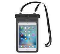 MoKo Universal Waterproof Case, Dry Bag Pouch for iPad Mini 6 2021, iPad mini 5/4/3/2/1, Galaxy Tab A 8.0/8.4, Tab A7 Lite 8.7, Tab E 8.0, HUAWEI MatePad M5/T8 & Other Tablets up to 8.3", BLACK