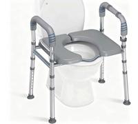 Universal Waterproof Leather Toilet Seat Cushion, Raised Padded Design, Soft Comfort Chair Accessory with Mounting Hardware