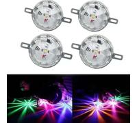 Universal Waterproof LED Chassis Lights, LED Chassis Light, Multicolor Underbody Lighting Kit, RGB LEDs Under Car Lamp, LEDs Rock Lights, Car Atmosphere Lamps, Underglow Light Kit for SUV, Cars (4PCS)