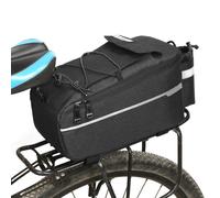 Universal Waterproof Rear Bike Seat Box Bag - Large Capacity Tail Bag for MTB & Electric Bikes, Reflective, Expandable with Multi-Pockets