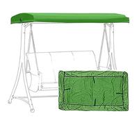 Universal Waterproof Replacement Canopy for 3-Seater Hollywood Swing, UV-Resint Outdoor Roof Cover, Garden Swing Top & Seat Cover (Green)