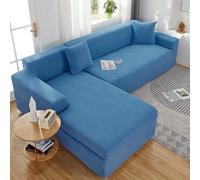 Universal Waterproof Sofa Cover for 1-Seater with Right/Left Armrest Champagne Color Fits Angled Sectals Fur Protector Home Decor