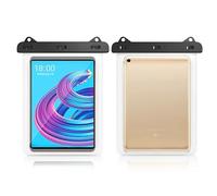 Universal Waterproof Tablet Case for Samsung Galaxy S9 S8 S7 11 Inch Tab A9+ 11 Inch A9 A8 10.5 A7 10.4 Tab S6 Lite 10.4 iPad Pro 11 iPad Air 10.5 iPad 9.7 Surface Go 4 (Clear)