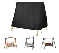 Universal Waterproof Triangular Cover for Hollywood Swing, UV Protection, Winter-Ready, Durable Garden Furniture Cover, Black, Outdoor Swing Protection, Weatherproof