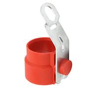 Universal Weatherproof Trailer Plug Holder Protective Rigid Accessory for 7-13Pin Connector, Fire Retardant Material, for Bike Racks or Horse Trailers (Red)