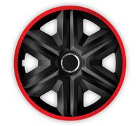 Universal Wheel Covers 16 Inch NRM FAST LUX Red 4 Pieces