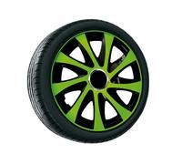 Wheel trim 15 inch Black Drift Extra Green/Set of 4