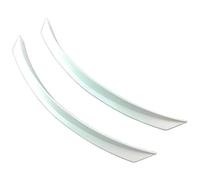 Universal Wheel Eyebrow Fender Anti-collision Strip Car Accessories Bow Side Decorative Car Wheel Arch Guard(White)