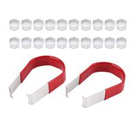 Universal Wheel Nut Bolt Cap Cover Chrome Plated ABS Plastic 19mm Size 20pcs with Removal Tools for Car Wheel Protection