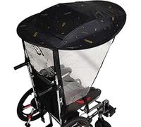 Universal Wheelchair Awning, Adjustable Height and UV-Resistant Protection for Outdoor Mobility