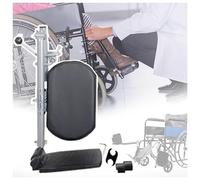 Universal Wheelchair Elevating Legrests Leg Rests for Elevating Leg Adjustable Angle 90°-180° Multifunctional Composite Footplates for The Elderly, Disabled(Left)