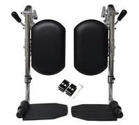 Universal Wheelchair Elevating Legrests with Composite Footplates and Padded Calf Supports - Fits Most Standard Wheelchairs and Transport Chairs