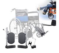 Universal Wheelchair Leg Rest Footrest with Adjustable Angle and Easy Installation, Multi-Function Elevating Legrests for Enhanced Mobility and Comfort