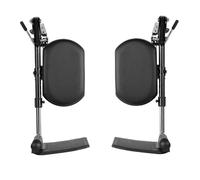 Universal Wheelchair Leg Rest Wheelchair Elevating Legrests with Padded Calf Pads 1 Pair,Composite Footplates