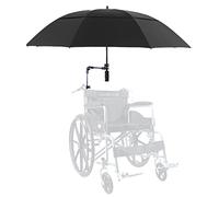Universal Wheelchair Sun Shade Canopy with UV Protection Rain Cover Adjustable Clamp for Electric Mobility Chairs Waterproof Oxford Fabric Quick Release Design Durable Stainless Steel Stand Easy