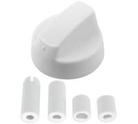 UNIVERSAL White CONTROL KNOB & ADAPTORS for WHIRLPOOL Cooker Oven Hob