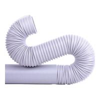 YUANYAO Universal White PP Extension Pipe,Telescopic Flexible Air Conditioner Exhaust Duct Vent Hose Tube,Inner Diameter 25-100mm*4000mm(1 Meter,Inner Diameter 100mm)