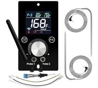 Universal WiFi PID Digital Thermostat for Traeger Control Panel Replacement for Pit Boss Controller for Asmoke Z Grills and More Wood Pellet Smoker with Temperature Meat Probe Grill Accessories