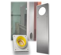 Universal Window Sealing Plate for Portable AC Stainless Steel Adjustable Draft Stopper Anti-Wind Baffle Easy Install(D-10cm,80-100cm/31-39in)