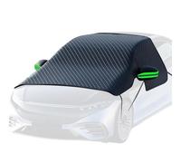Universal Windscreen Snow & Frost Cover with Side Window & Mirror Protector, Reflective Resistant Winter Shield, Anti-Ice Outdoor Parking Guard Fit Saloon, SUV, Van & Pickup Cars