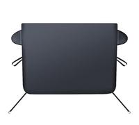 Universal Windshield Cover with Frost Fabric and Sun Shielding for Car Fits Sedans and SUVs (Black, 150x114cm)