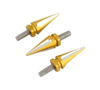 Universal Windshield Fairing Bolts Spike Screw Set For Electra/Tri Glide(GoldWhite)