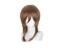 Universal Wolf Tail Cosplay Wig, Extended Hair End Face Framing Short, Warmth Lmpervious Fiber Multi Colors(Light Brown)