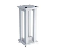 Universal Wooden Floor Speaker Stands Adjustable Height for Bookshelf and Subwoofer Speakers, Sturdy Base Enhances Audio Quality in Home Theater and Music Rooms