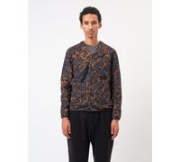 Universal Works Cardigan (Night Leopard) - Dark Navy/Brown - Navy Blue / M