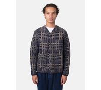 Universal Works Cardigan (Telepass Fleece) - Navy Blue - Navy Blue / S