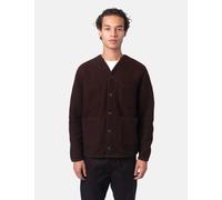 Universal Works Cardigan (Wool Fleece) - Brown - Brown / M