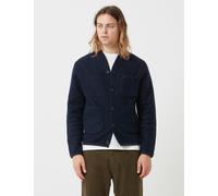 Universal Works Cardigan (Wool Fleece) - Navy Blue - Navy Blue / M