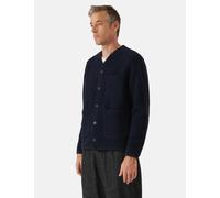 Universal Works Cardigan (Wool Fleece) - Navy Blue - Navy Blue / XL