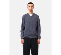 Universal Works Cotton Fleece Cardigan - Navy Blue - Navy Blue / XL