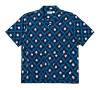 Universal Works Diamond Ikat Deck Shirt - Indigo L L