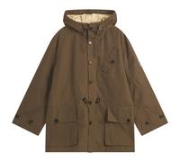 Universal Works Men's British Waxed Cotton Boston Parka Brown