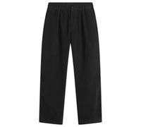 Universal Works Men's Cat Cord Pleated Track Pant Black 36"