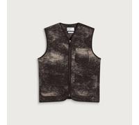 Universal Works Men's Cloud Camo Knit Zip Gilet Brown XL