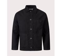 Universal Works Mens Comfort Moleskin Field Jacket - Colour: Black - Size: Small Small
