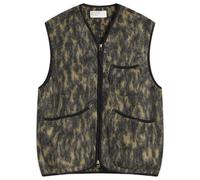 Universal Works Men's Dolce Fleece Zip Gilet Charcoal