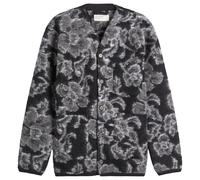 Universal Works Men's Flower Fleece Cardigan Charcoal
