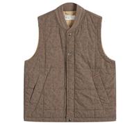Universal Works Men's Leopard Poly Tech Carlton Gilet Sand