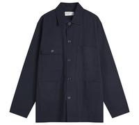 Universal Works Men's Military Shirting Dockside Overshirt Navy