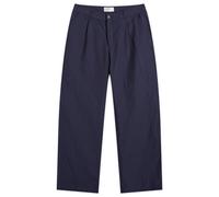 Universal Works Men's Pinstripe Pleated Duke Pants Navy
