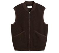 Universal Works Men's Presented by END. Wool Fleece Zip Waistcoat Brown