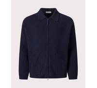 Universal Works Mens Relaxed Fit Wool Zip Cardigan - Colour: Navy - Size: Small Small